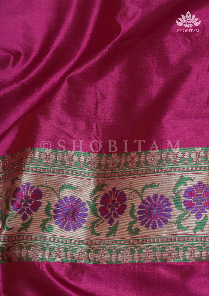 Exquisite Banarasi Patola Meenakari Katan Silk Saree in Pink with Intricate Pallu | SILK MARK CERTIFIED