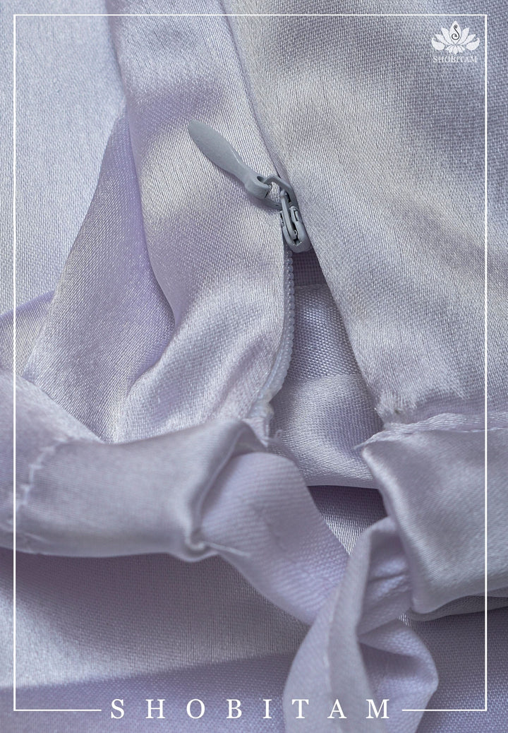 White Petticoat in Premium Satin, 2 Ply Petticoat, Standard Size