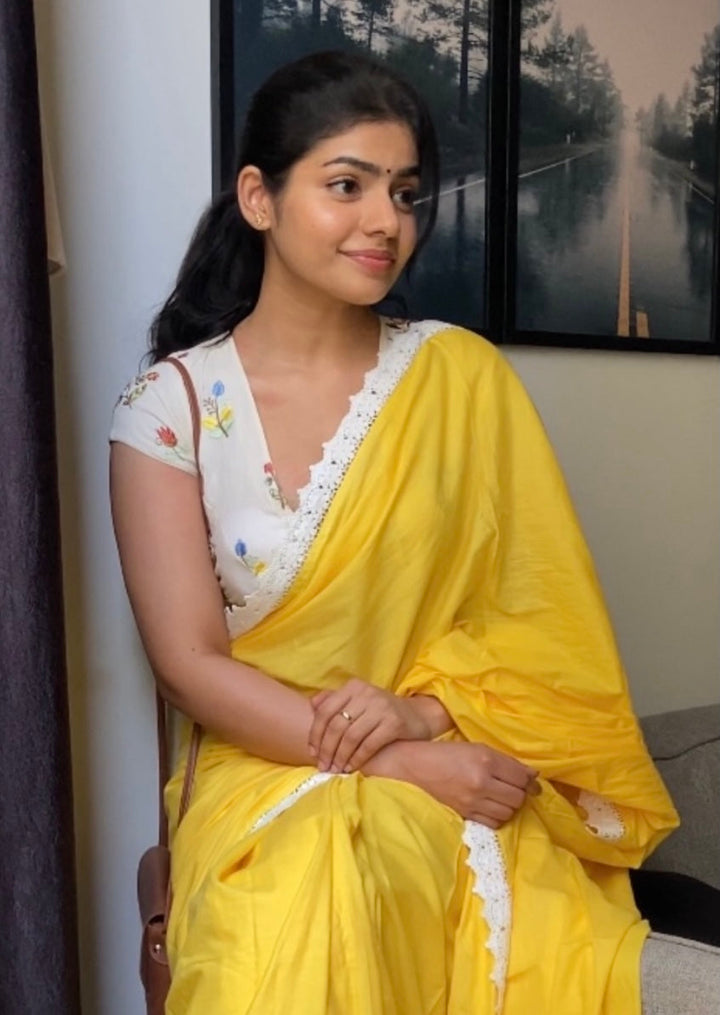 Multicolour Floral Blouse ft nethra (Only blouse) - Onam Edit Express | SHOBITAM