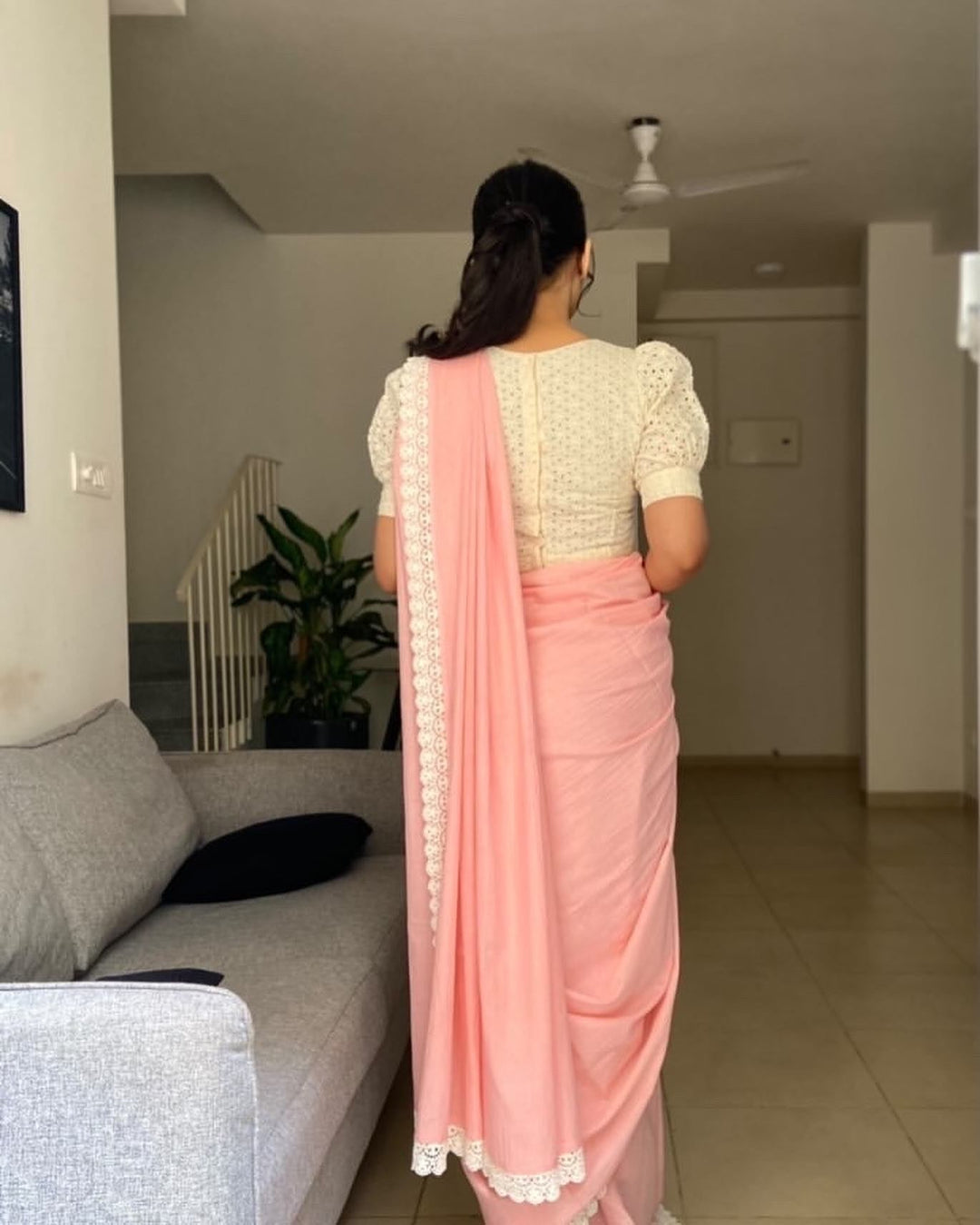 // NO FABRIC // Hakoba ft nethra ( Only blouse) - Onam Edit EXpress | SHOBITAM