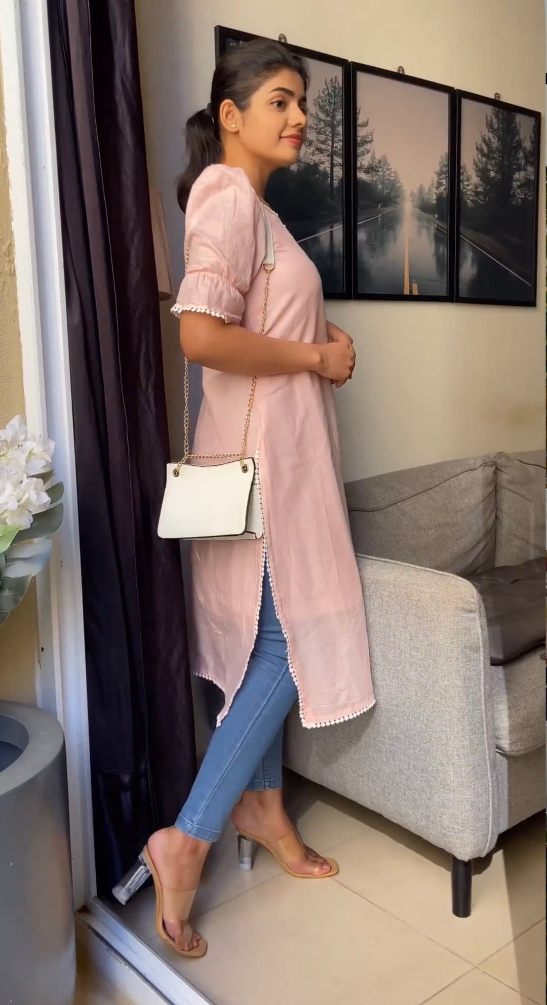 Gulabi Pink Kurta - Express | SHOBITAM