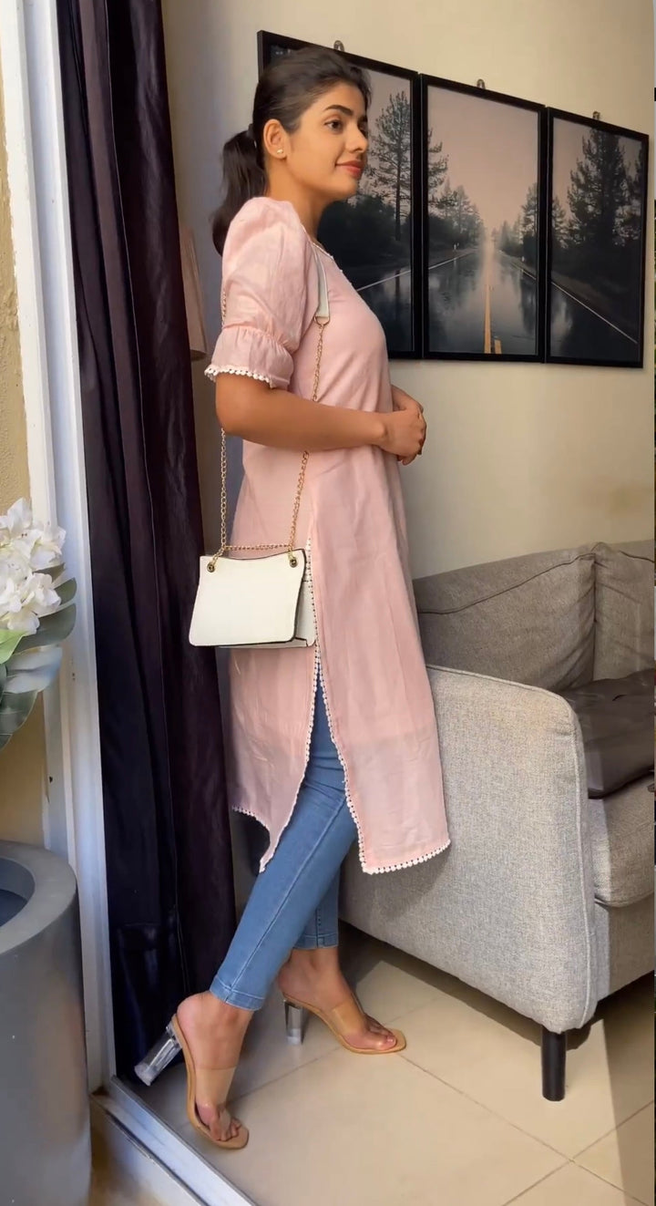 Gulabi Pink Kurta - Express | SHOBITAM
