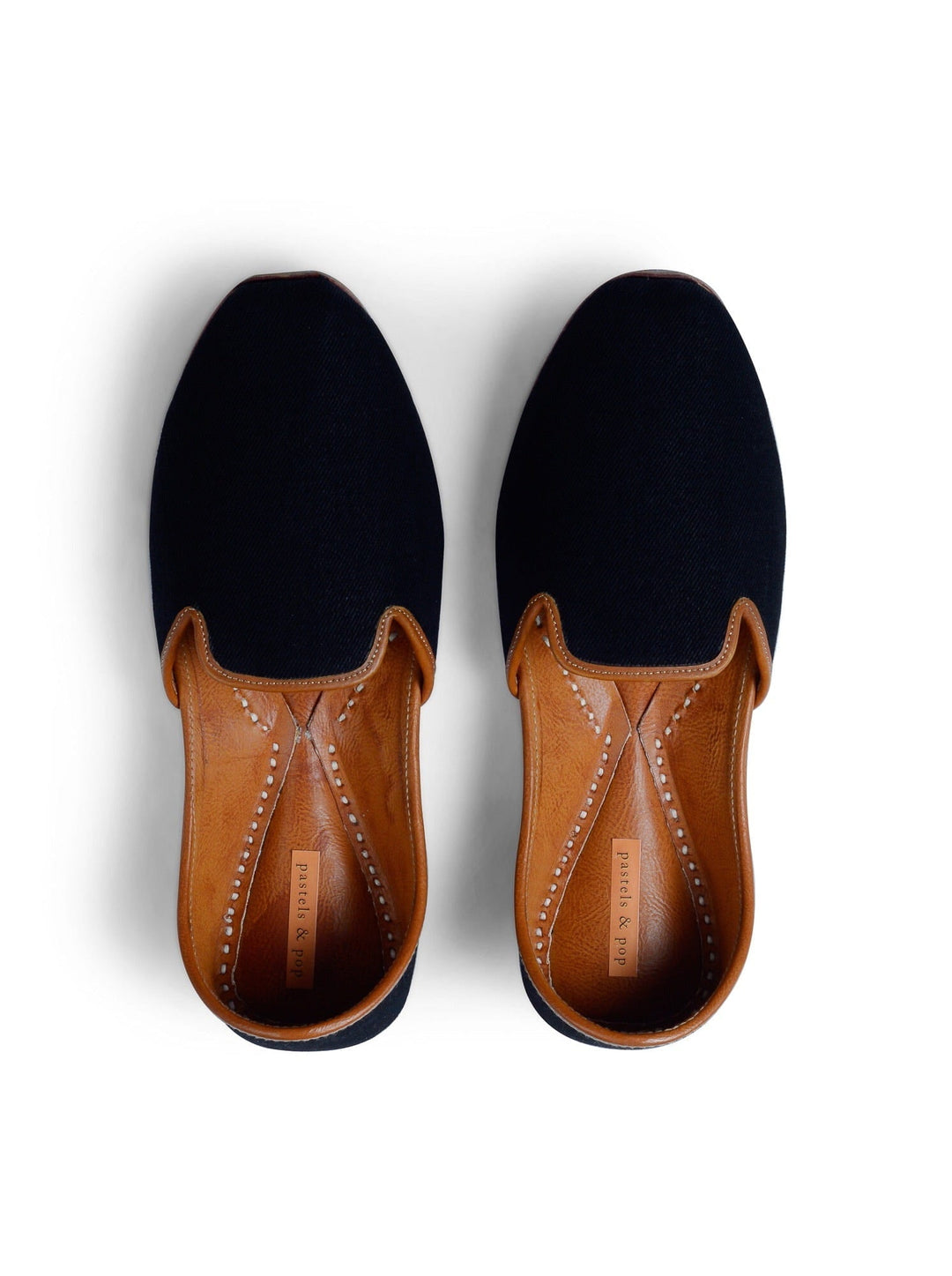 GABBAR - Black Denim Handcrafted Jutti