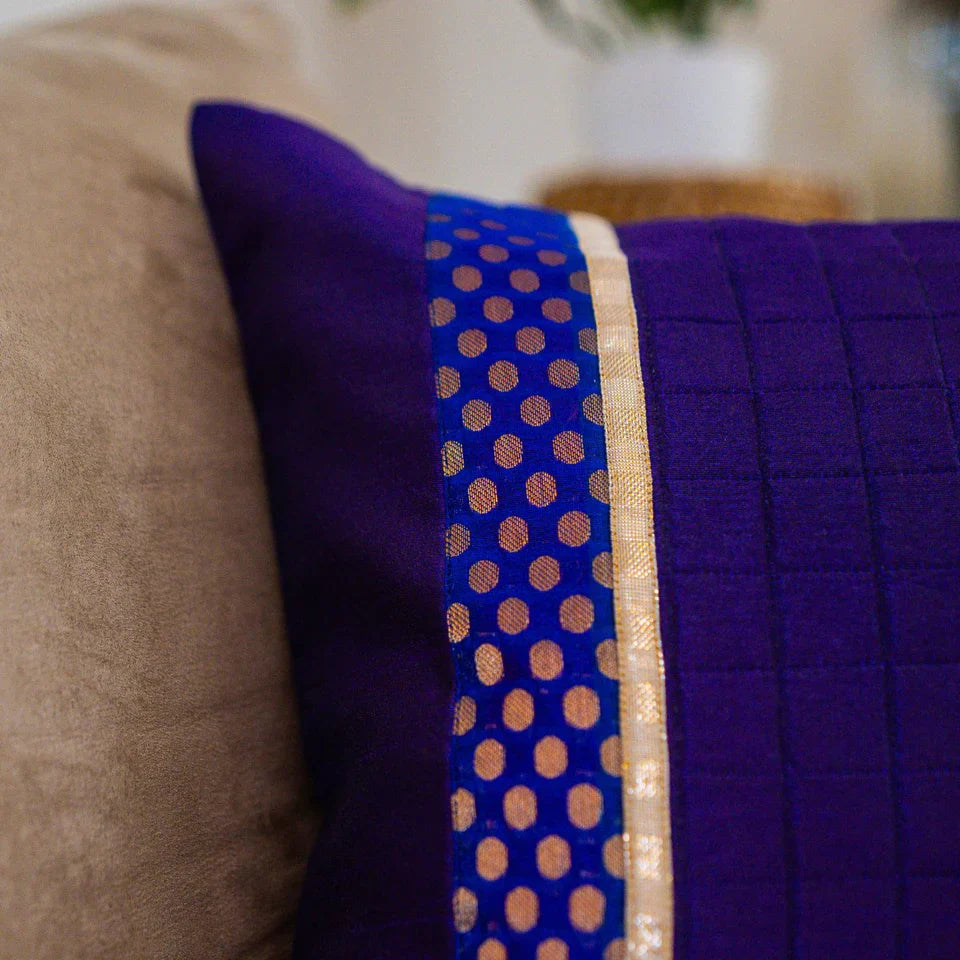 Imperial Purple Cushion Cover, 16" x 16", Pack of 1