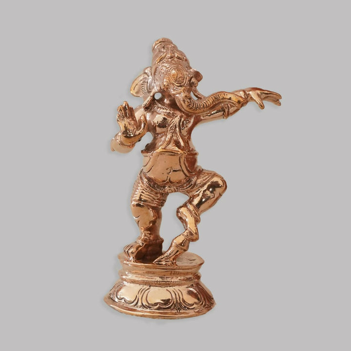PANCHALOHA DANCING GANESHA IDOL-SHOBITAM