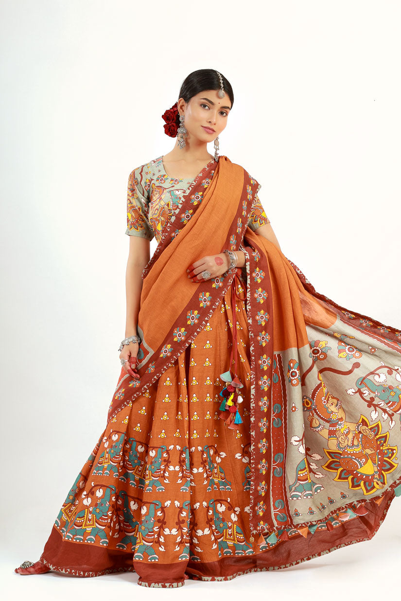 Ishwari Lehenga (Set of 3) | SHOBITAM