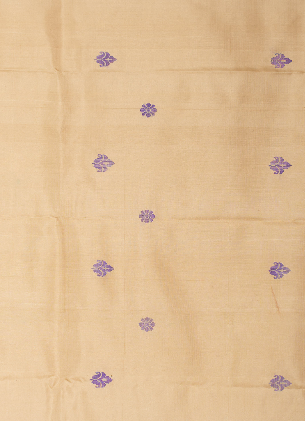 Ivory Lavender Pure Silk Kodiyala Saree Shankhupushpam | SILK MARK CERTIFIED | SHOBITAM