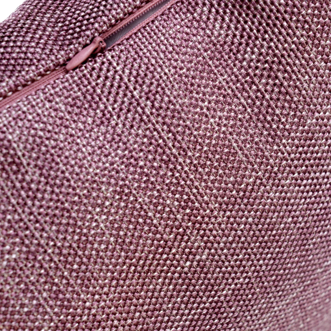 Jute Essence Dark Mauve Cushion Covers, 16" x 16", Pack of 2