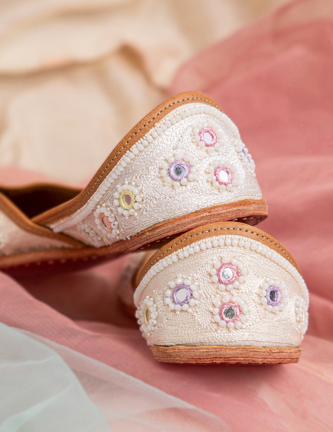 MIRA Juttis with Mirror work and Embroidery