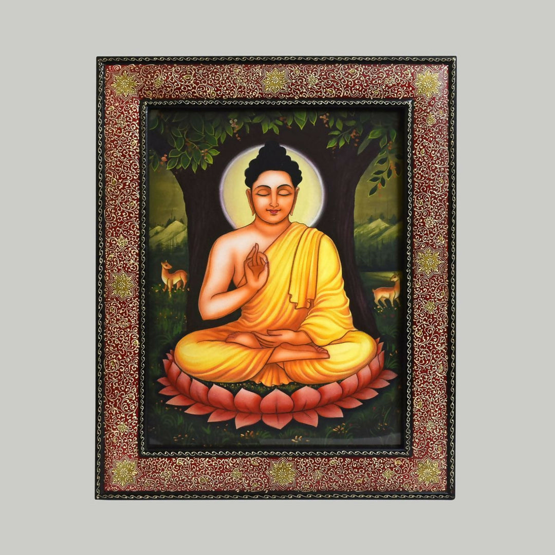 CANVAS PAINTING BUDDHA 31.00*25.00*1.00 | SHOBITAM