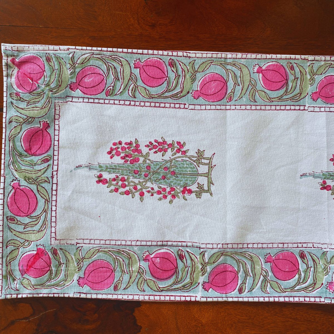 Kachnar Table Runner, 100% cotton, 13" x 72"