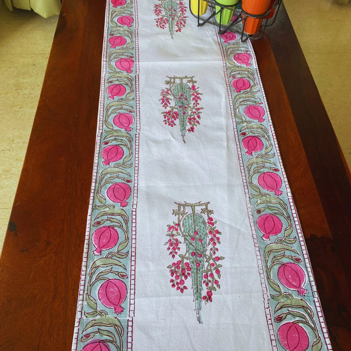 Kachnar Table Runner, 100% cotton, 13" x 72"