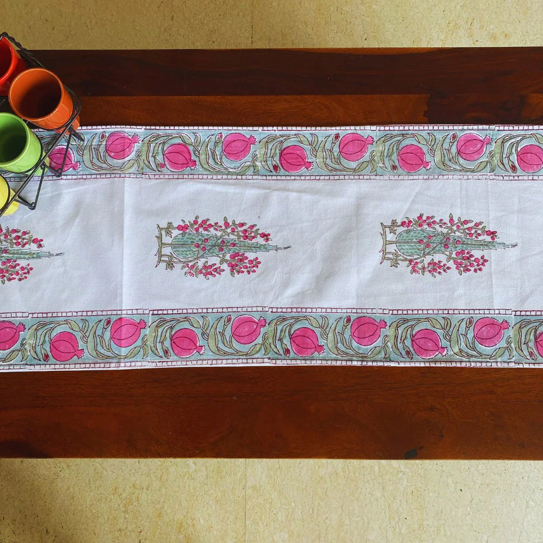 Kachnar Table Runner, 100% cotton, 13" x 72"