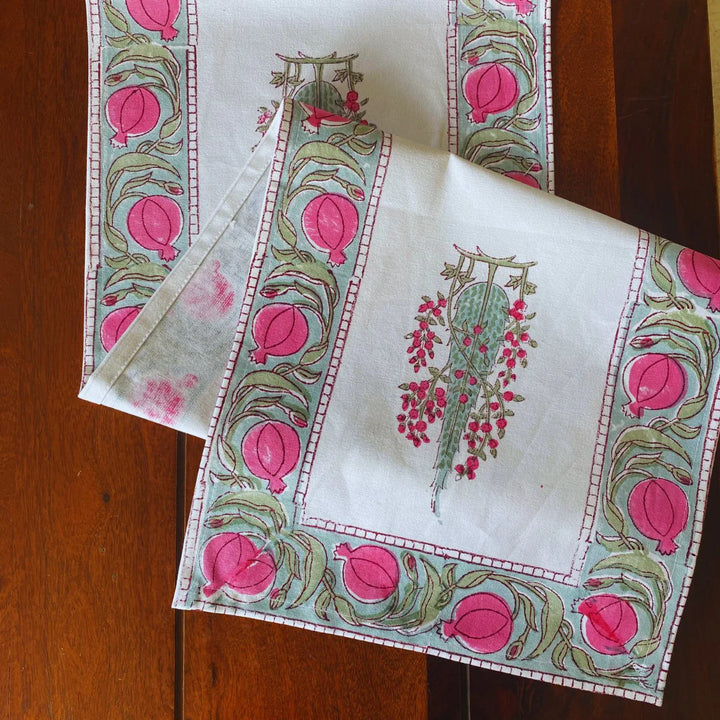 Kachnar Table Runner, 100% cotton, 13" x 72"