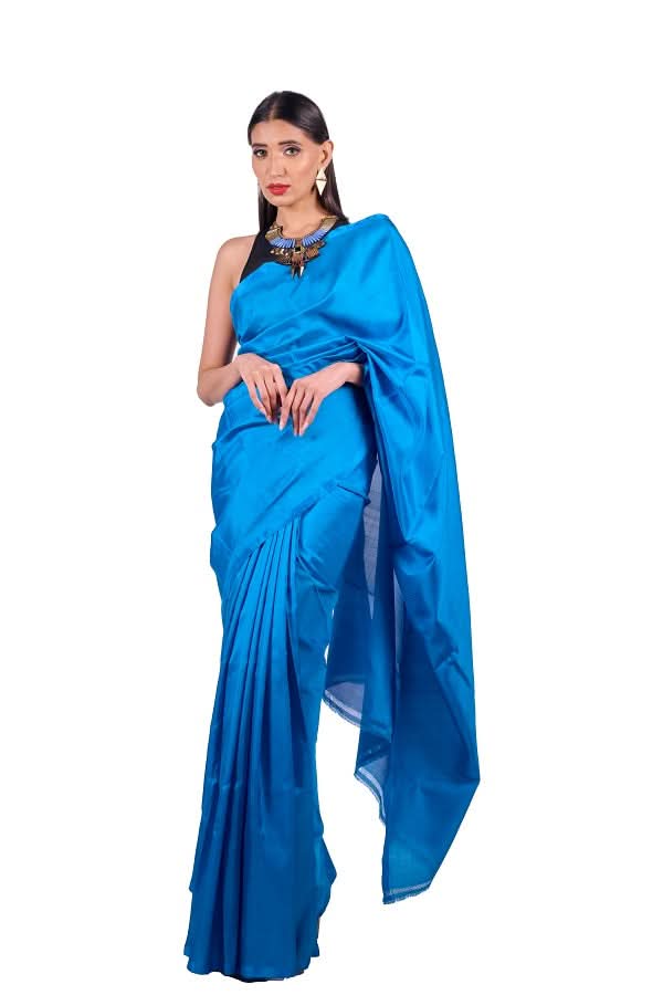 Cerulean - Handwoven Uppada Silk Saree | SILK MARK CERTIFIED-SHOBITAM