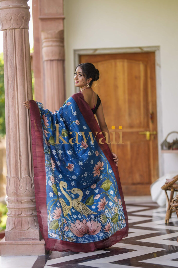 Vapika Batik Saree | SILK MARK CERTIFIED | SHOBITAM
