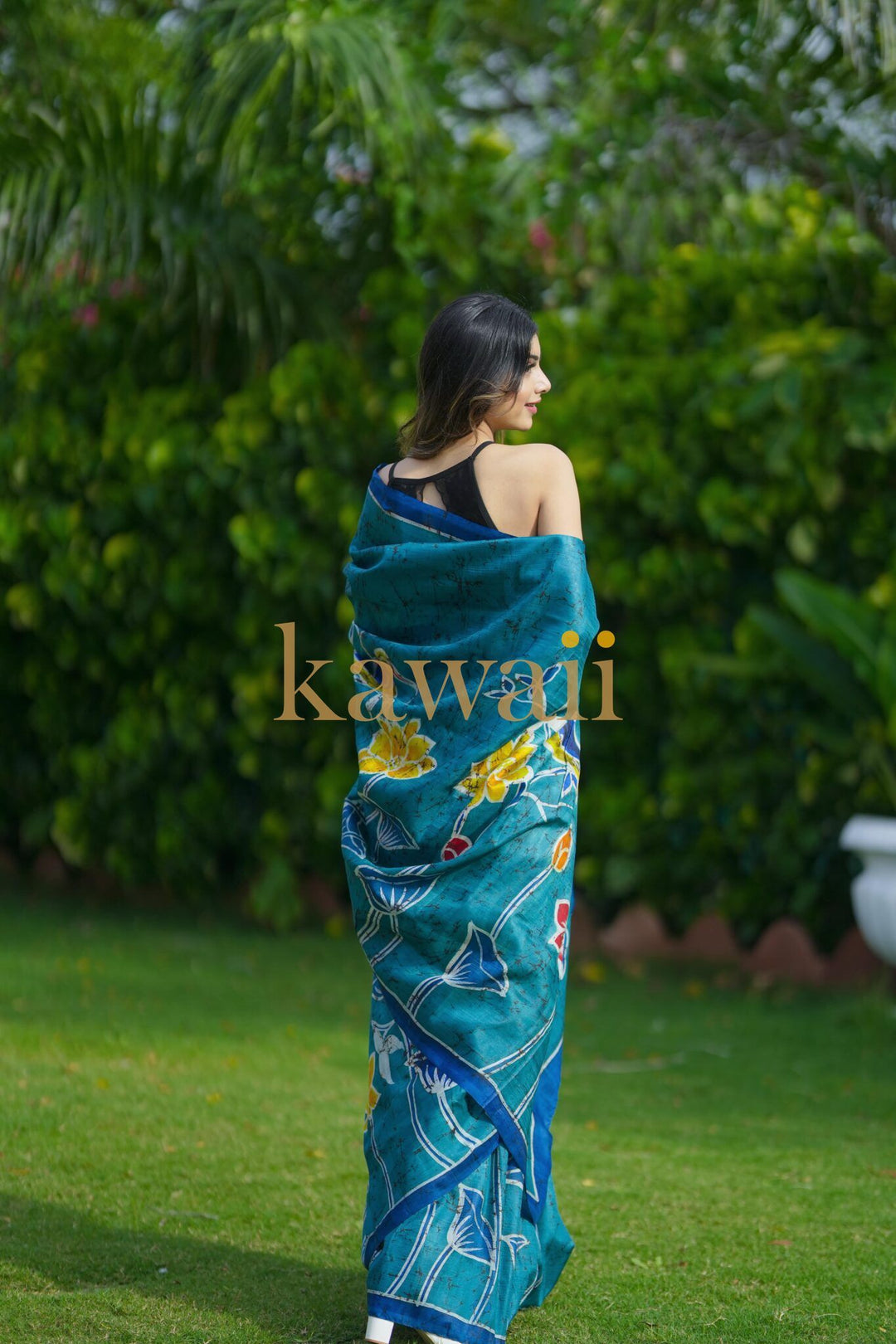 Pokhari Batik Saree | SILK MARK CERTIFIED | SHOBITAM