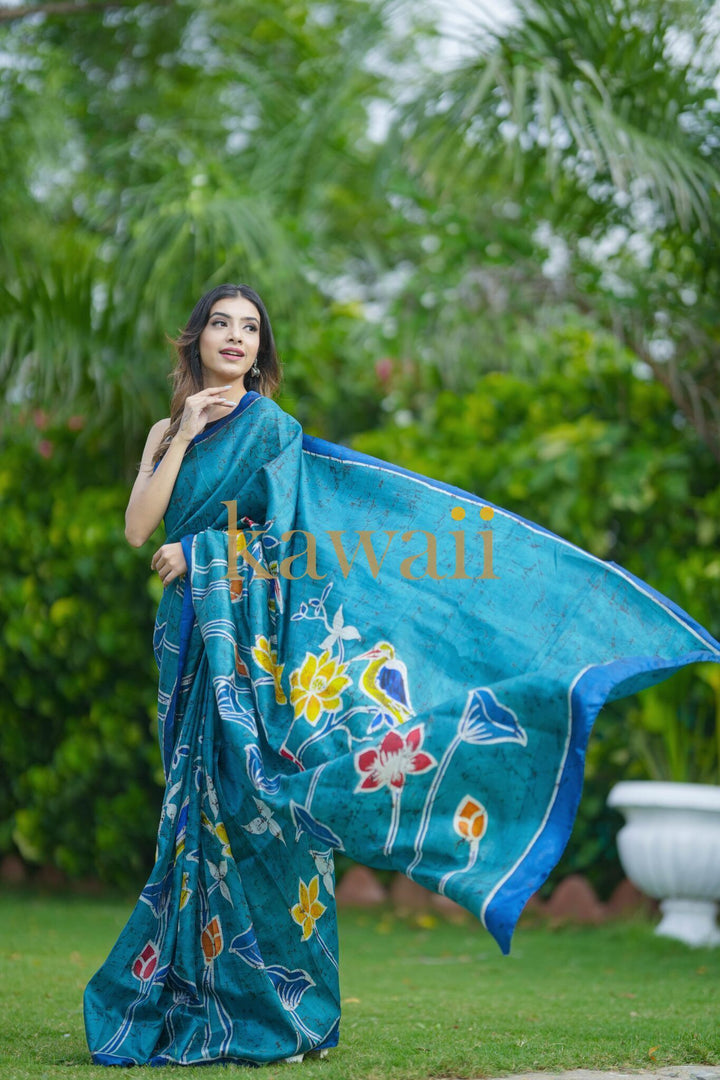 Pokhari Batik Saree| SHOBITAM