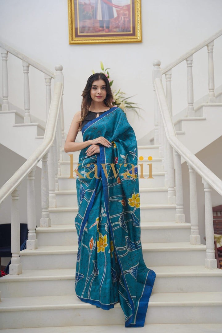 Pokhari Batik Saree| SHOBITAM