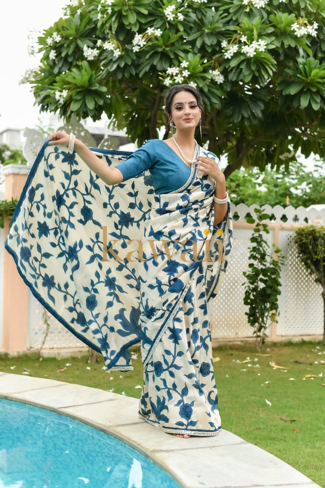 Manah Kalamkari Saree | SILK MARK CERTIFIED | SHOBITAM