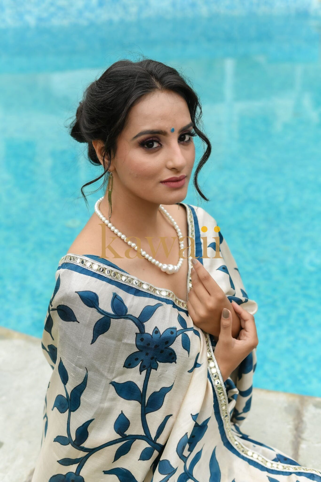 Manah Kalamkari Saree | SILK MARK CERTIFIED | SHOBITAM