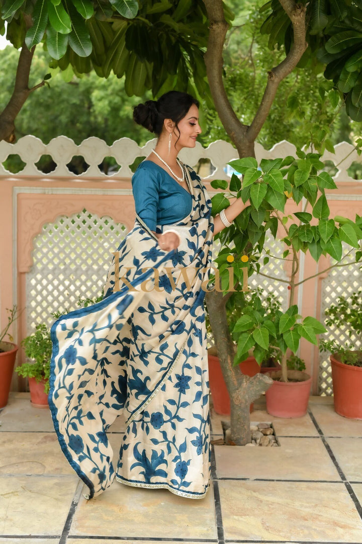 Manah Kalamkari Saree | SILK MARK CERTIFIED | SHOBITAM