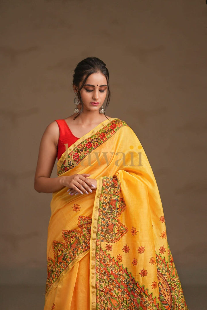 Gaatha Madhubani Saree  | SHOBITAM
