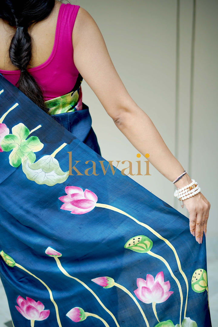 Jheel Pichwai Saree | SILK MARK CERTIFIED | SHOBITAM