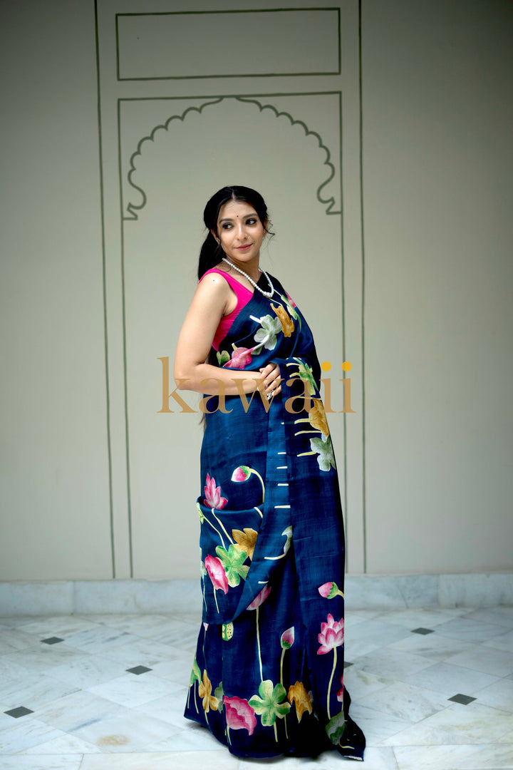 Jheel Pichwai Saree | SILK MARK CERTIFIED | SHOBITAM