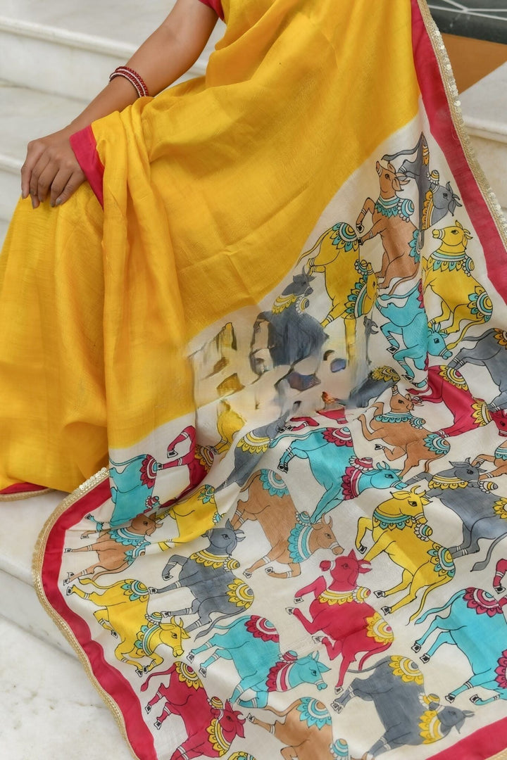 Chitra Pichwai Saree | SILK MARK CERTIFIED | SHOBITAM