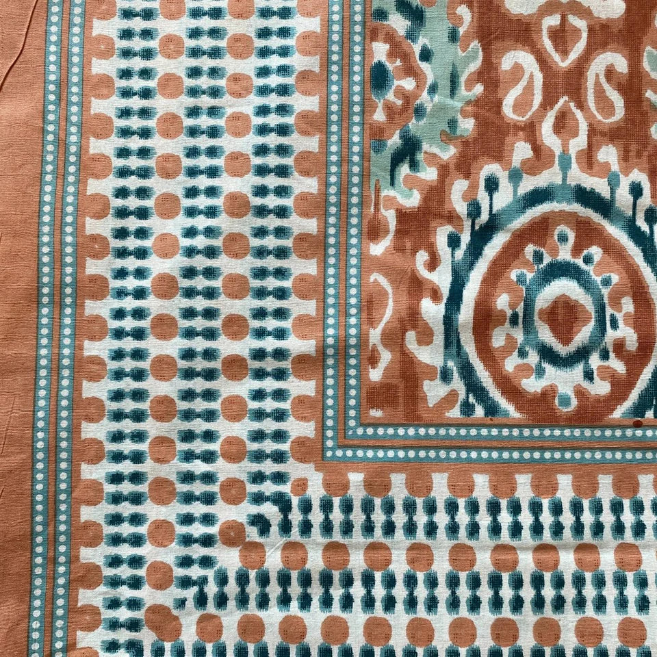 Kesar Ikat Print Bedsheet Set