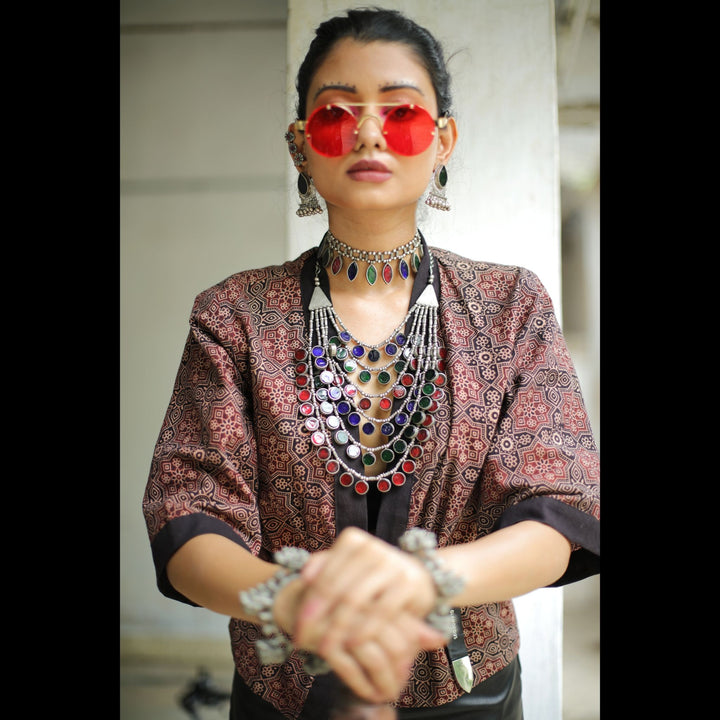 Rajasthani Glasswork Necklace | SHOBITAM