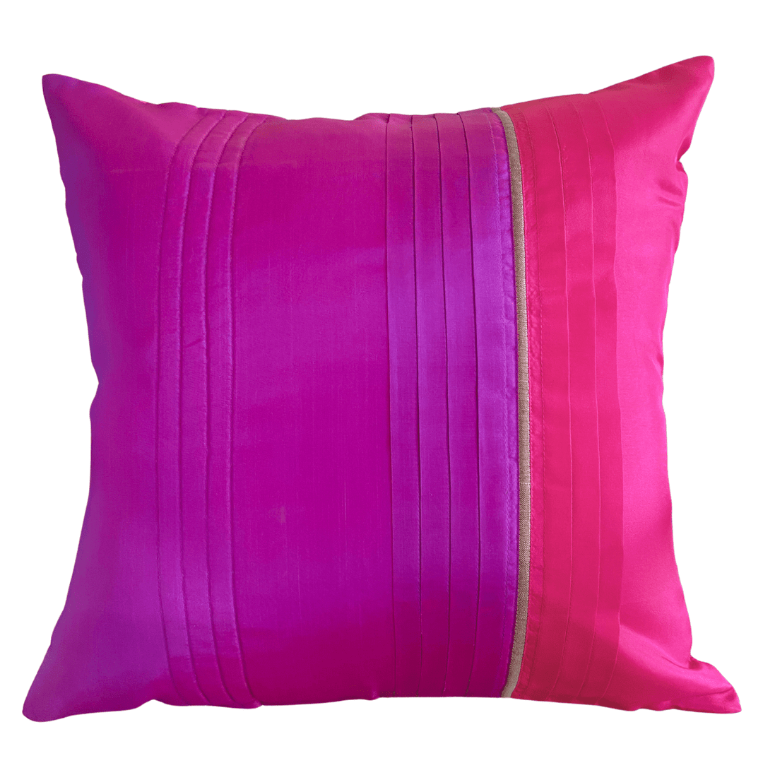 Rangeela Pink Cushion Cover, 16" x 16",Pack of 1 | SHOBITAM