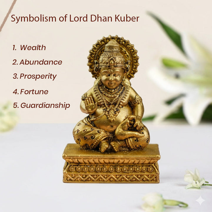 Brass Kuber Car Dashboard Idol-Wealth & Prosperity