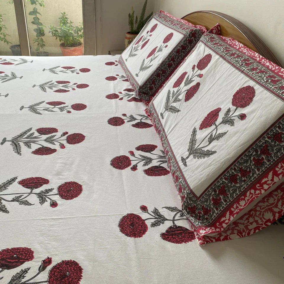 Laalima Bedsheet Set 100% Cotton