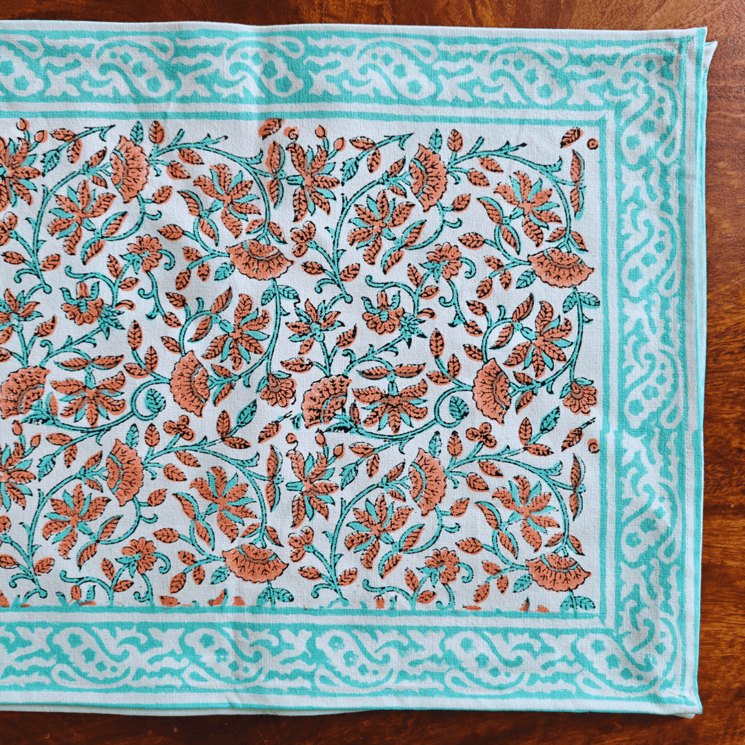 Patjhad Table Runner, 100% cotton, 13" X 72" | SHOBITAM