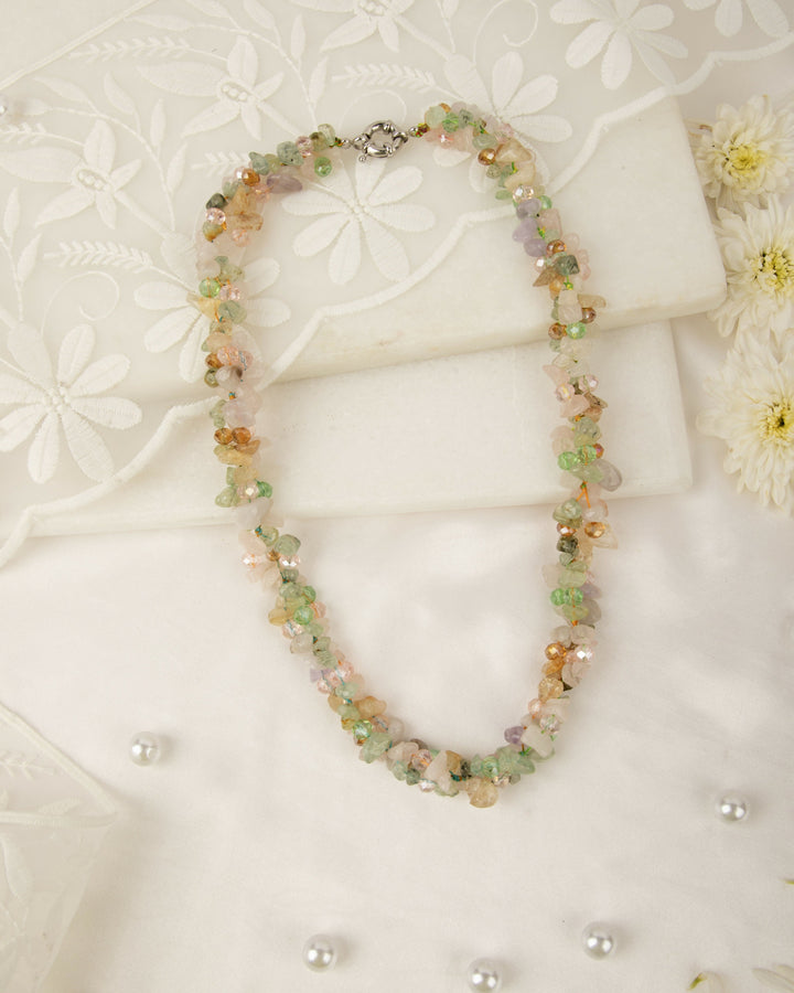 Basantika – Natural Agate & Crystal Mala | SHOBITAM