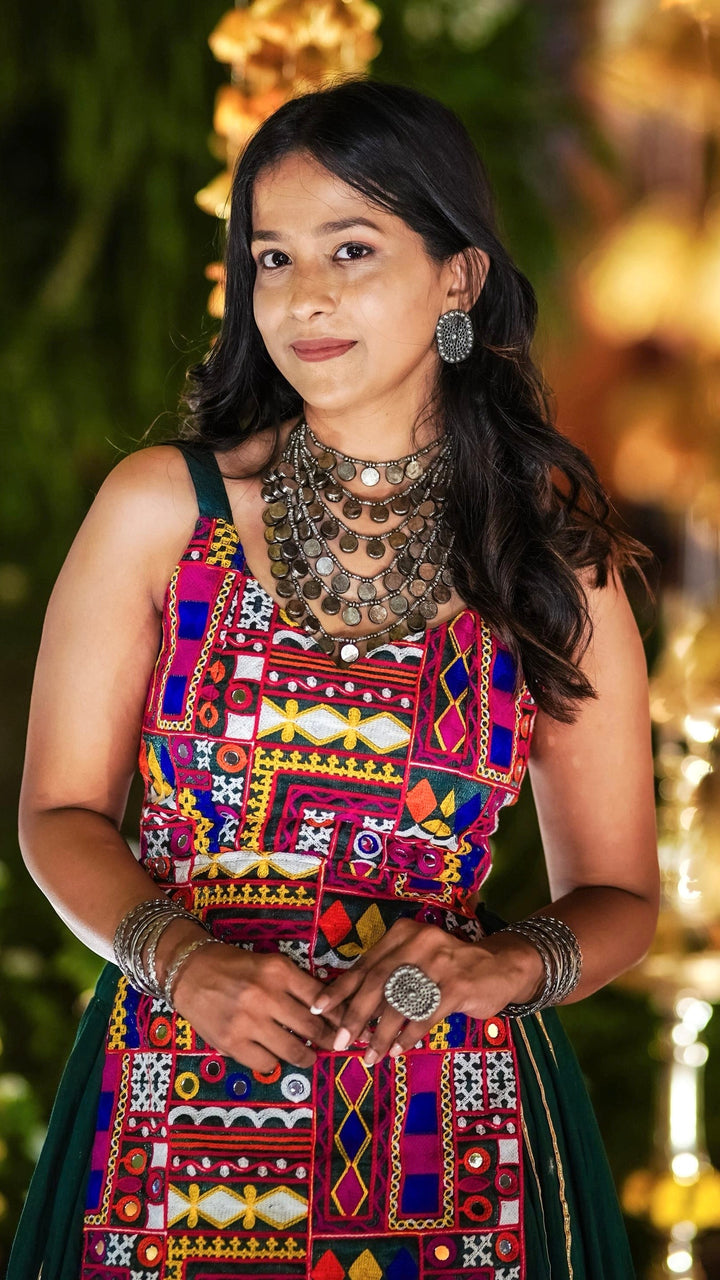 Rajasthani Glasswork Necklace | SHOBITAM