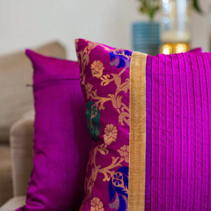 Jamun Cushion Cover, 16" x 16", Pack of 1