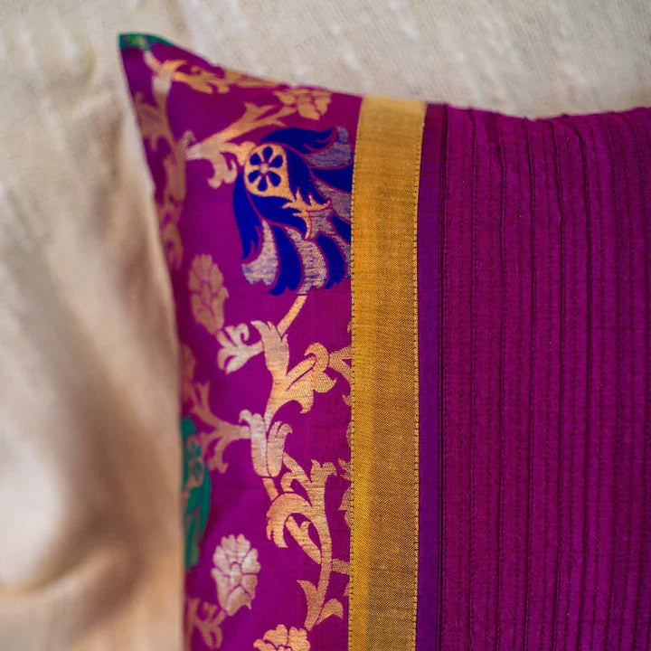 Jamun Cushion Cover, 16" x 16", Pack of 1
