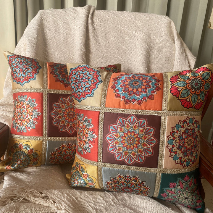 Geometric Mandala Cushion Covers | SHOBITAM