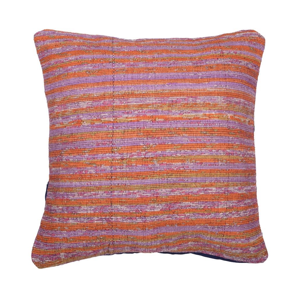Mauve Tone Khesh Cotton Cushion Cover - Pack of 1 | SHOBITAM