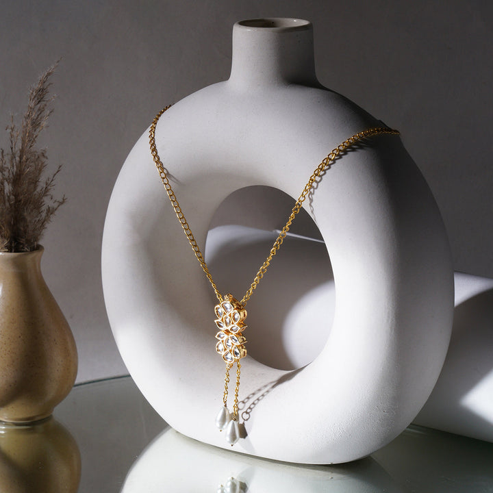 Long Kundan Neckpiece | SHOBITAM