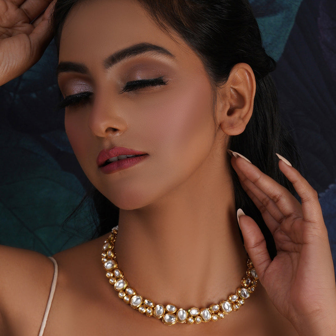 Women's Kundan Neckpiece | SHOBITAM