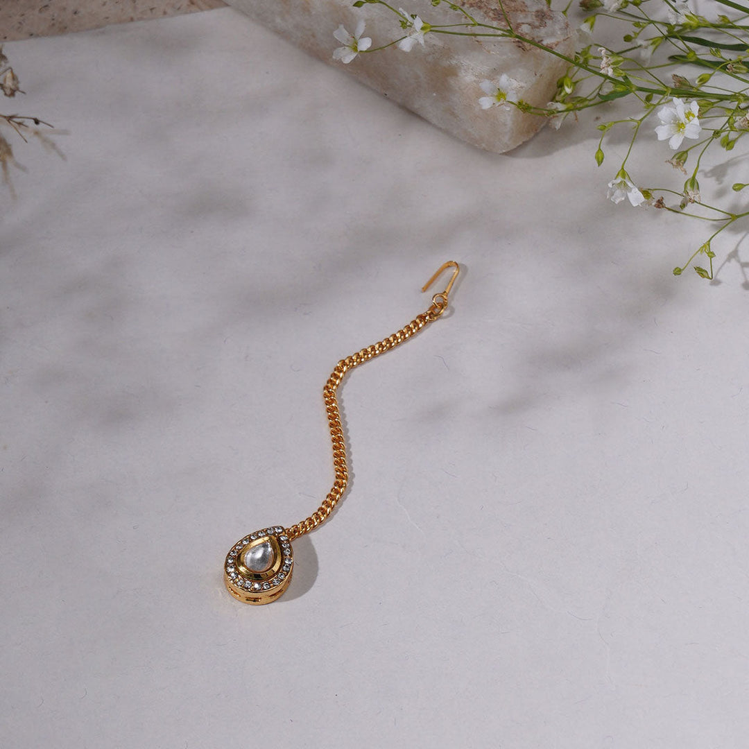 Women's Kundan Maang Tikka | SHOBITAM