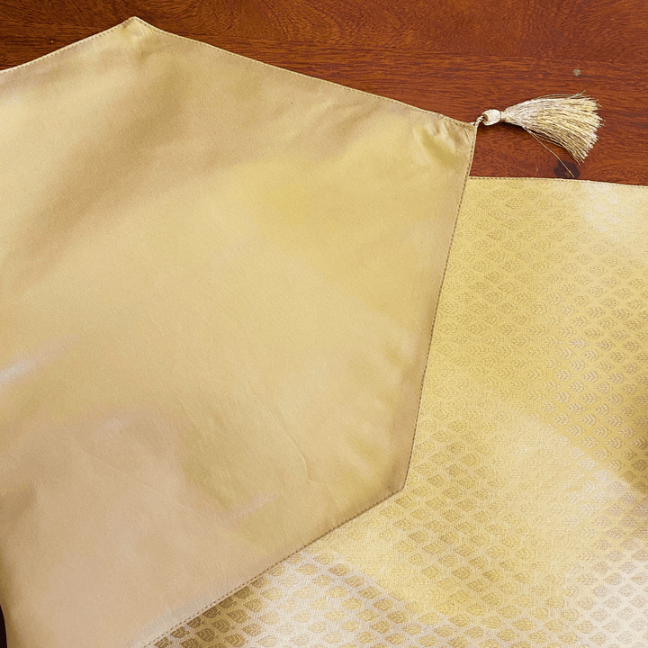 Desert Sand Brocade Table Runner 12" x 72" | SHOBITAM