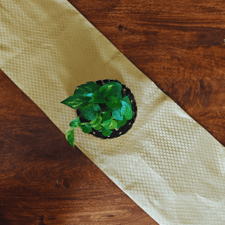 Desert Sand Brocade Table Runner 12" x 72" | SHOBITAM