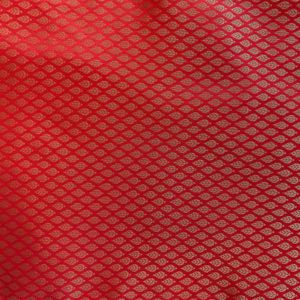 Mirage Scarlet Red Brocade Table Runner 12" x 72"