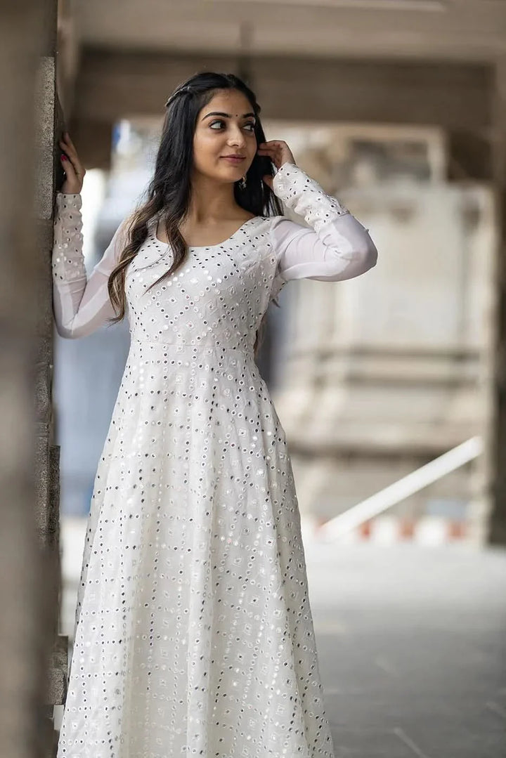 Avantika White | Shobitam Custom Gowns | Made To Order