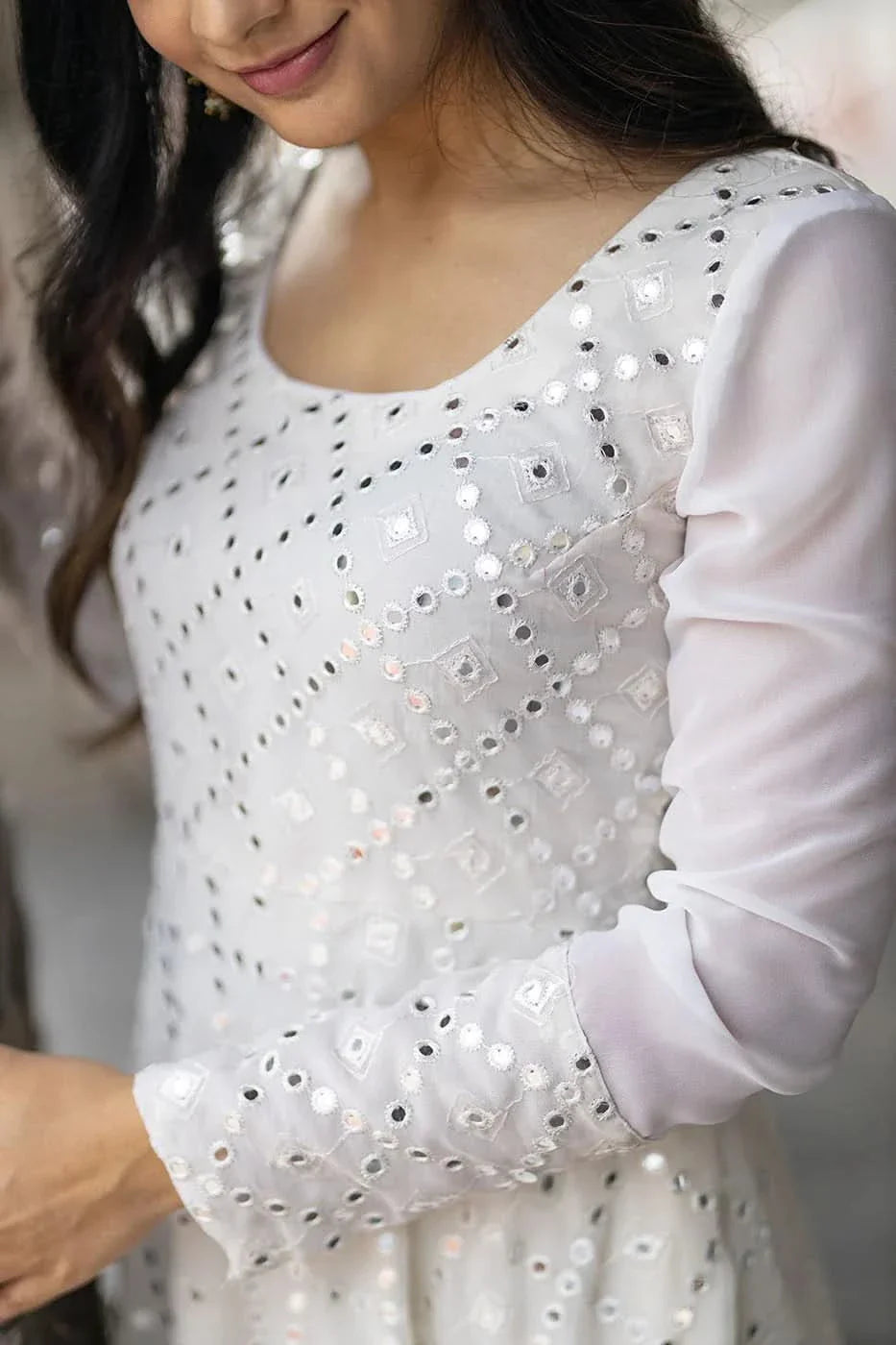 Avantika White | Shobitam Custom Gowns | Made To Order
